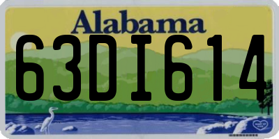 AL license plate 63DI614