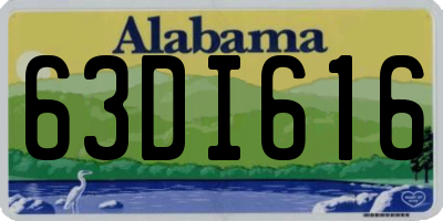 AL license plate 63DI616