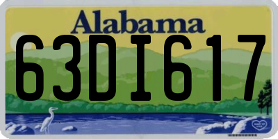 AL license plate 63DI617