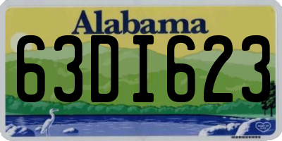 AL license plate 63DI623