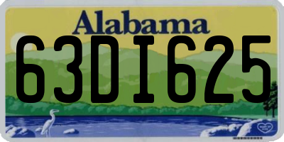 AL license plate 63DI625