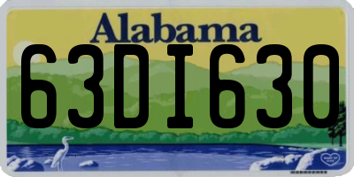 AL license plate 63DI630