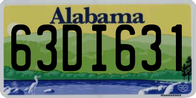 AL license plate 63DI631