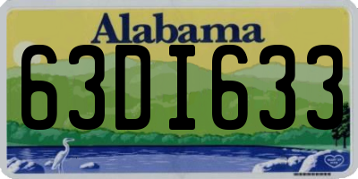 AL license plate 63DI633