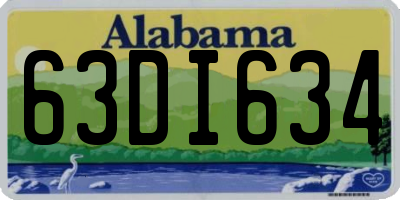 AL license plate 63DI634