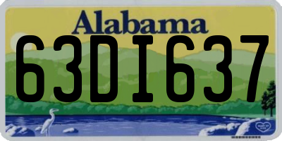 AL license plate 63DI637