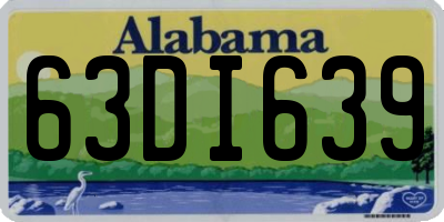 AL license plate 63DI639