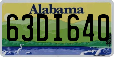 AL license plate 63DI640