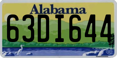 AL license plate 63DI644