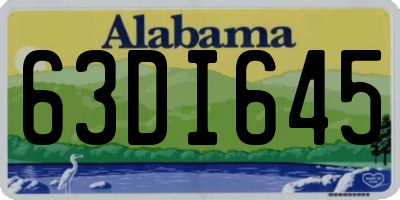 AL license plate 63DI645