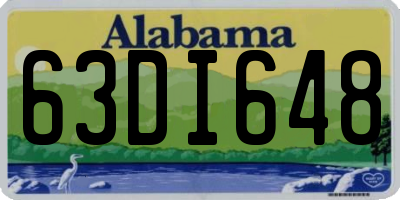 AL license plate 63DI648