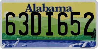 AL license plate 63DI652