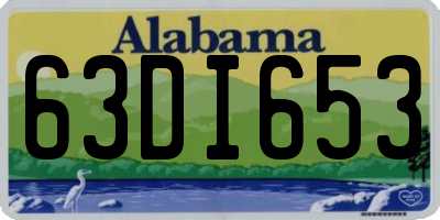 AL license plate 63DI653