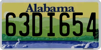 AL license plate 63DI654