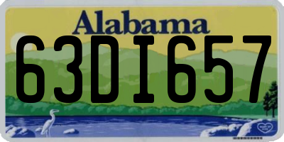AL license plate 63DI657