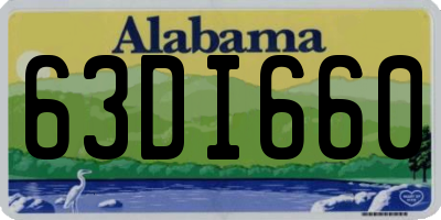 AL license plate 63DI660