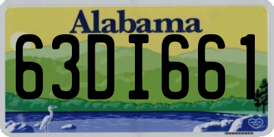 AL license plate 63DI661