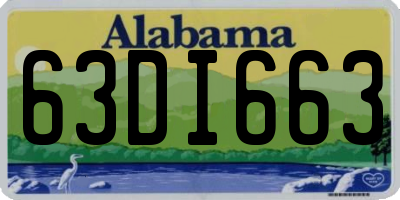 AL license plate 63DI663