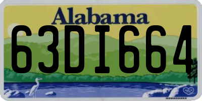 AL license plate 63DI664
