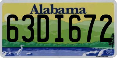 AL license plate 63DI672