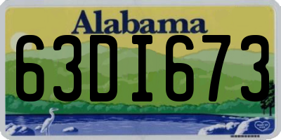 AL license plate 63DI673
