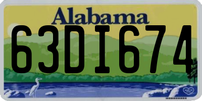AL license plate 63DI674