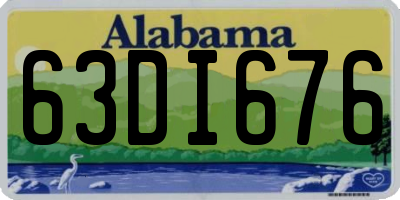 AL license plate 63DI676