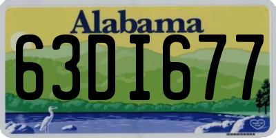 AL license plate 63DI677
