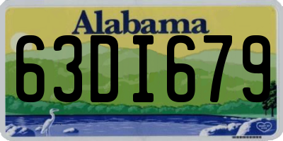 AL license plate 63DI679