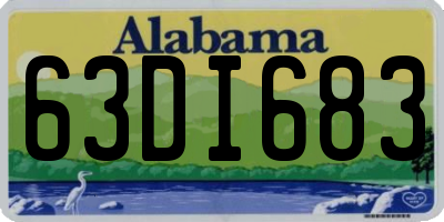 AL license plate 63DI683