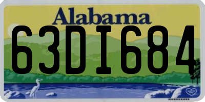 AL license plate 63DI684