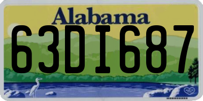 AL license plate 63DI687