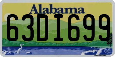 AL license plate 63DI699