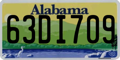 AL license plate 63DI709