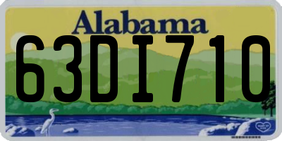 AL license plate 63DI710