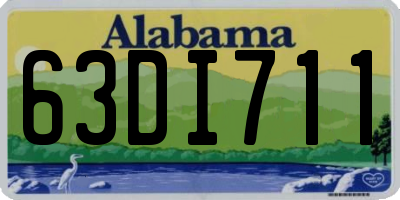 AL license plate 63DI711