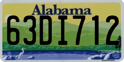 AL license plate 63DI712