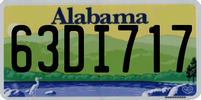 AL license plate 63DI717