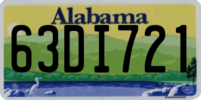 AL license plate 63DI721