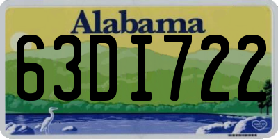 AL license plate 63DI722