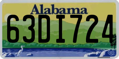 AL license plate 63DI724
