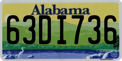 AL license plate 63DI736