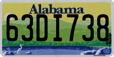 AL license plate 63DI738
