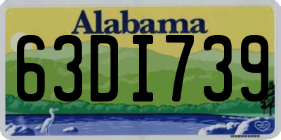 AL license plate 63DI739