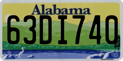 AL license plate 63DI740