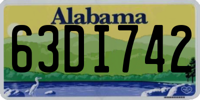 AL license plate 63DI742