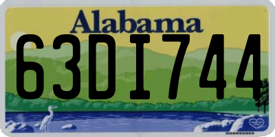 AL license plate 63DI744