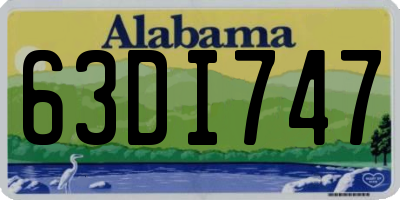 AL license plate 63DI747