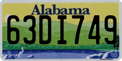AL license plate 63DI749