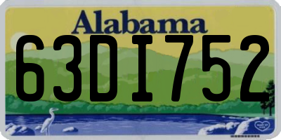 AL license plate 63DI752